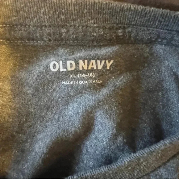 Boys Grey Old Navy Short Sleeve Graphic Tee Size XL UFO Aliens - Picture 4 of 6